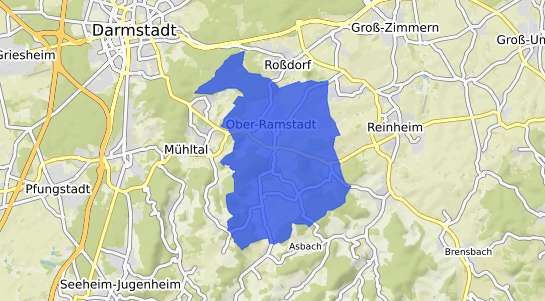 Bodenrichtwertkarte Ober Ramstadt